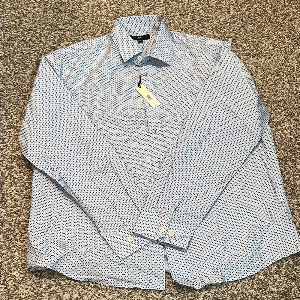 Banana Republic Blue Casual Button Down Shirt, standard fit